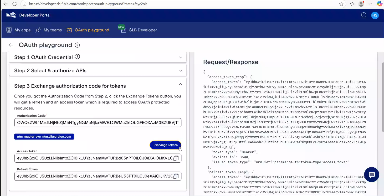 Exchange Token